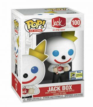 Official Sdcc 2020 Sticker Funko Pop Ad - Icons Jack In The Box Confirmed Order