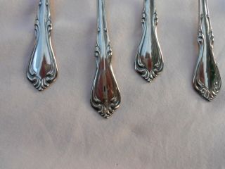 8 Salad Forks in the Sutton Place Pattern - Wm Rogers Stainless - Oneida 6 1/4 2