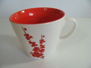 Starbucks Coffee Cherry Blossom 12 Oz Mug Cup 2008 White/red