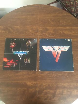 Vintage Van Halen Self Titled Vinyl Album Lp Bsk 3075 & Van Halen Ii Hs 3312