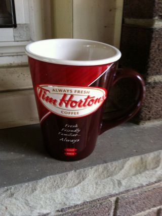 Tim Hortons 16 Oz.  Ceramic Coffee Mug Limited Edition 2012