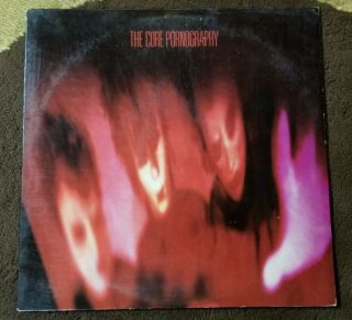 Vintage 1982 The Cure " Pornography " Lp - 1st Press - A&m Records (sp - 4902) Nm,