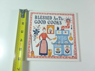 VTG Berggren Trayner Tile Trivet Blessed Are The Good Cooks 1963 Stove Cat 3