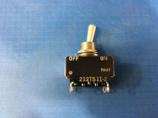 Honeywell 212ts11 - 2 On/off Toggle Switch,  Spst,  9a 220v Nsn:5930 - 00 - 578 - 9314