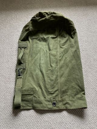 Vintage Military Us Army Green Nyloncanvas Duffle Laundry Bag Rucksack Backpack