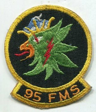 Vintage 95 Fms Usaf 95th Field Maintenance Squadron Biggs Afb Patch