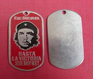 Che Guevara Dog Tag,  Necklace,  Communist Antiglobalist Cuba Revolution,