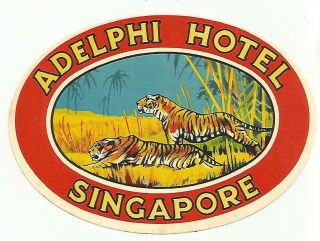 Hotel Adelphi Luggage Deco Label (singapore)