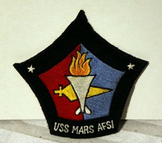 5 " Navy Uss Mars Afs - 1 Embroidered Patch