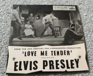 Elvis Presley Love Me Tender Ep Hmv 7eg 8199 Fantastic