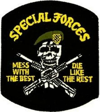 Us Army Special Forces Mess With The Best Patch Die Like The Rest Sf Green Beret