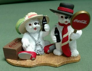 Coca - Cola Polar Bear Cubs " You Bring Out The Best In Me " Figurine