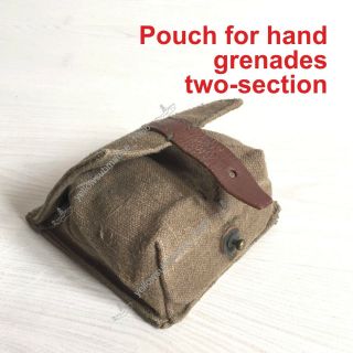 Soviet Ussr Russian Red Army Pouch For Grenades Case.  From Storage