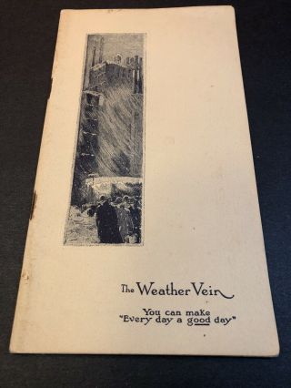 1923 Carrier Co.  Air Conditioning Vintage Weather Vein Booklet