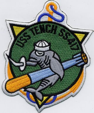 Uss Tench Ss 417 - Early Design Bc Patch Cat No C5719