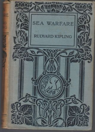 Book Military Sea Warfare Rudyard Kipling Printed 1916 Dominions Edition