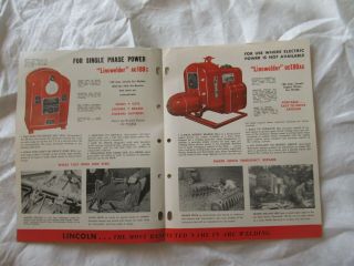 1951 John Deere tractor approved Lincoln arc welder brochure 2