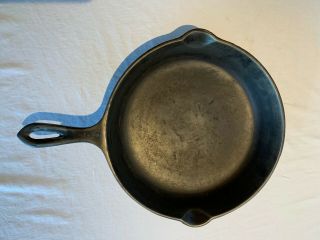 Vintage 12 Inch Cast Iron Skillet.  Dimpled On Out Side Unique Pan