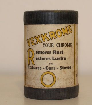 Vintage Vexkrome Chrome Cleaner Nos Tiger Products For Fixtures Cars Stoves