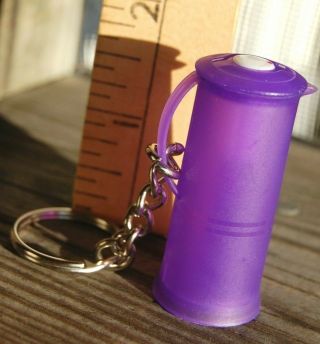 Tupperware Purple Insulated Thermos Keychain - Pretty - Hard To Find - Euc