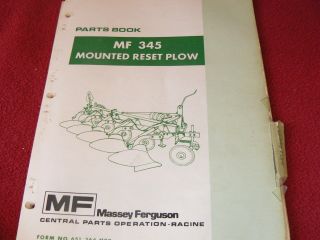 Massey Ferguson 345 Mounted Reset Plow Dealer 