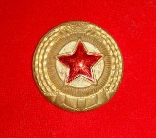 Dprk Korea Korean Army Uniform Cap Hat Badge