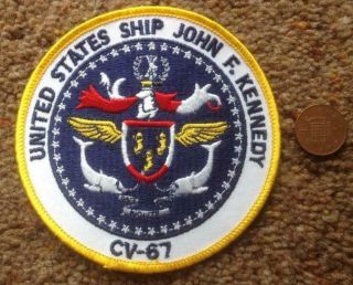United States Ship John F Kennedy Aircraft Carrier Cv67 Patch