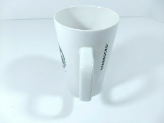 Starbucks Tall 16oz White Coffee Tea Latte Mug Cup Green Mermaid Siren Logo 2014 3