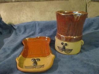 Chef Takahashi Hand Painted Spoon Rest & Utensil Holder - San Francisco