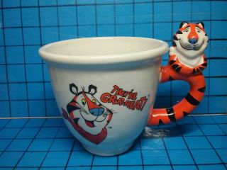 Rare 2001 Jumbo Kellogg Tony The Tiger Cereal Bowl Coffee Mug Vtg