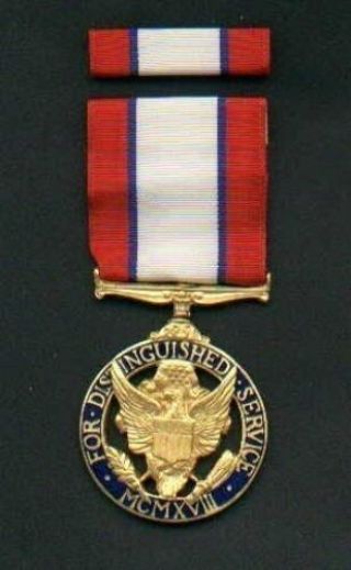 Army Distinguished Service Medal With Ribbon Bar Usa Made