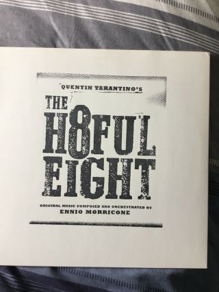 The H8ful Hateful Eight Soundtrack Live From Abbey Road Studios Limited To 1000
