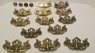 17 Canada Brass Metal Batwing Drawer Pulls Handles & Knobs Furniture Hardware