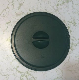 Tupperware 2717 One Touch Canister Coffee Filter Replacement Lid Hunter Green 2