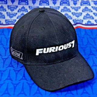 Nwot Promotional Baseball Cap Hat Furious 7 Castrol,  One Size Snapback,  Black