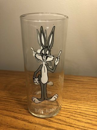 Vintage 1973 Bugs Bunny Collector Glass Looney Tunes Warner Bros.  Pepsi