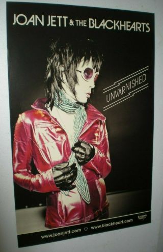 Poster By Joan Jett & Blackhearts Unvarnished For The Bands Promo Album Cd