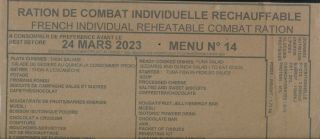 11 Different French Combat Rations Rcir (french Mre 24 Hours) B B 23