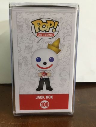 OFFICIAL 2020 STICKER FUNKO POP AD - ICONS JACK IN THE BOX W/ Display Case 2