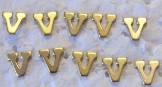 Military Medal Ribbon Attachment Letter " V " For Valor Pack Of 100 Devices