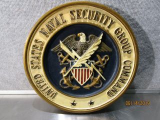 United States Naval Security Group Command Plaque