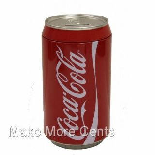 Coke Coca - Cola Soda Can Piggy Coin Bank -