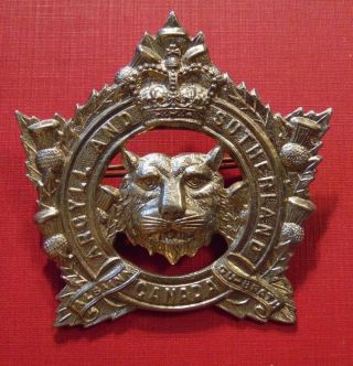 Qc Canada Canadian Armed Forces Argyll & Sutherland Highlanders Cap Badge