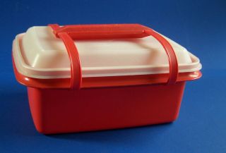 Tupperware Pack N Carry Lunch Box with Handle Sandwiches Storage for Crafts 2