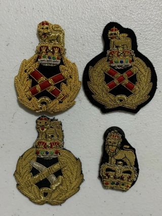 Australian/gb Army Officers Hat Badges General Field Marshal Colonel Brigadier