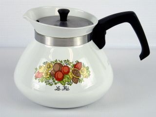 Spice Of Life Corning Ware Tea Pot 6 Cup With Metal Lid P - 104