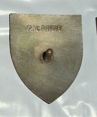 1960 IVORY COAST ROME NOC OLYMPIC SILVER BADGE PIN 3