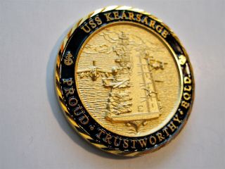 Uss Kearsarge Lhd - 3 Us Navy Ships Challenge Coin