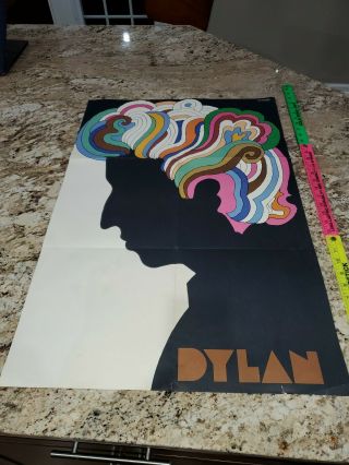 Vintage 1967 Bob Dylan Greatest Hits Poster By Milton Glaser 33 X 22