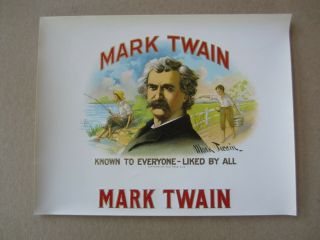 Of 25 Old Vintage - Mark Twain - Cigar Box Labels - Inner